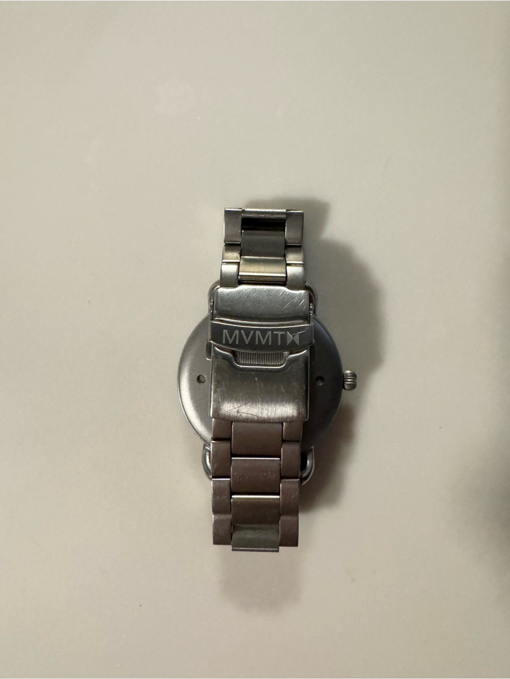 Men’s MVMT revolver watch, silver band with black dial - Picture 2 of 2
